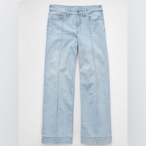 American Eagle Outfitters Dreamy Light Blue Wide-Leg Jeans
